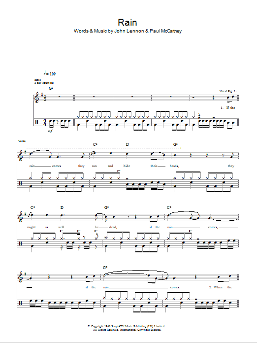 Produktgalerie: Seite 1 von 1 Rain, The Beatles, Melodieinstrument