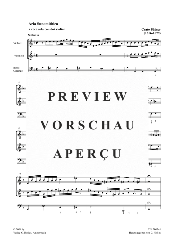 gallery: Wollt ihr wissen - Aria Sunamithica, , (Gemischtes Ensemble Solostimme, 2 Violinen und BC)