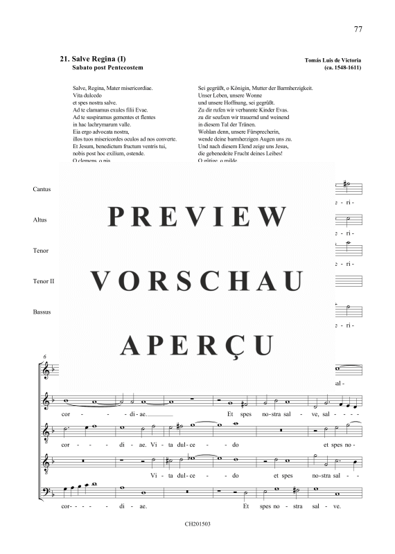 Produktgalerie: Seite 2 von 6 Salve Regina (I), , Gemischter Chor 5-stimmig