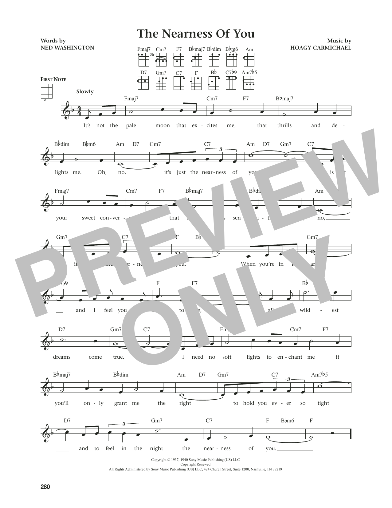 Product gallery: Page 1 of 1 The Nearness Of You (from The Daily Ukulele) (arr. Jim Beloff), George Shearing