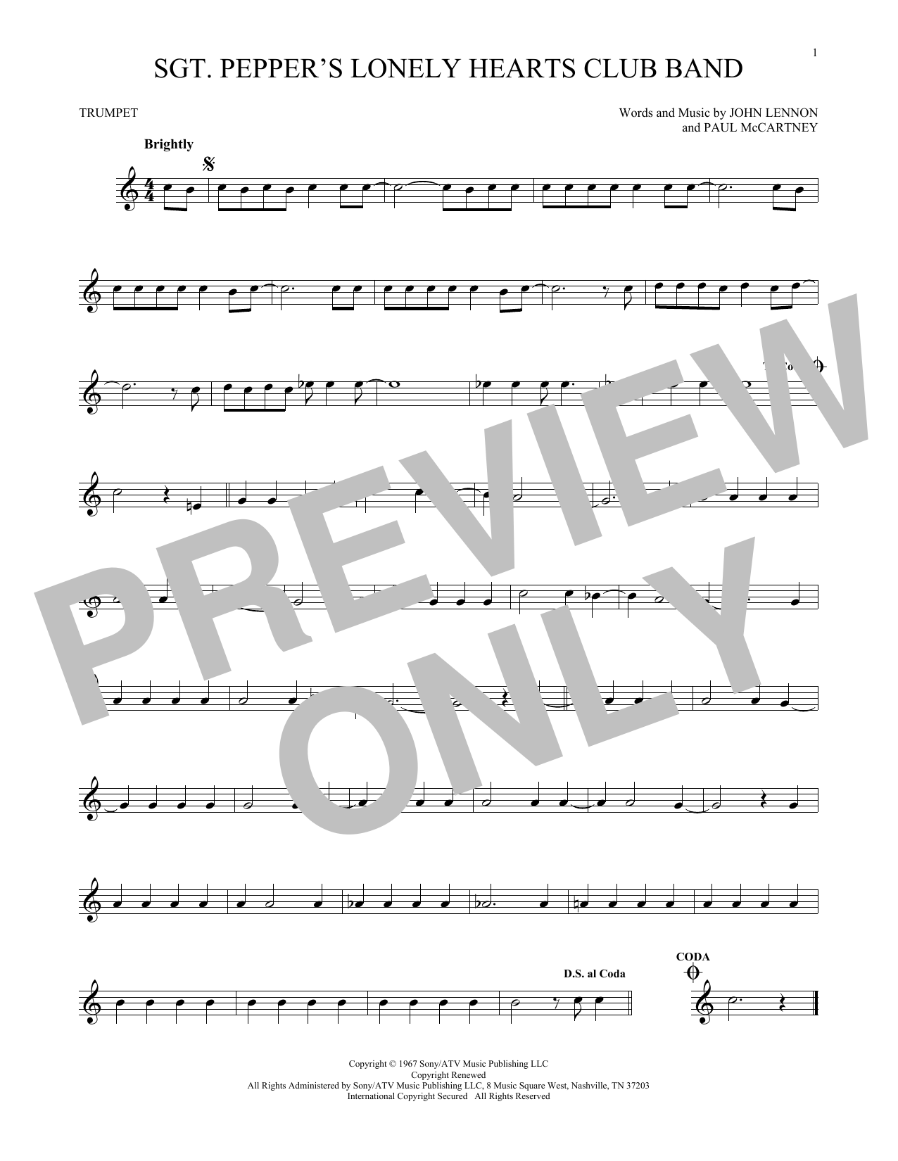 Produktgalerie: Seite 1 von 1 Sgt. Pepper's Lonely Hearts Club Band, The Beatles, Trompete