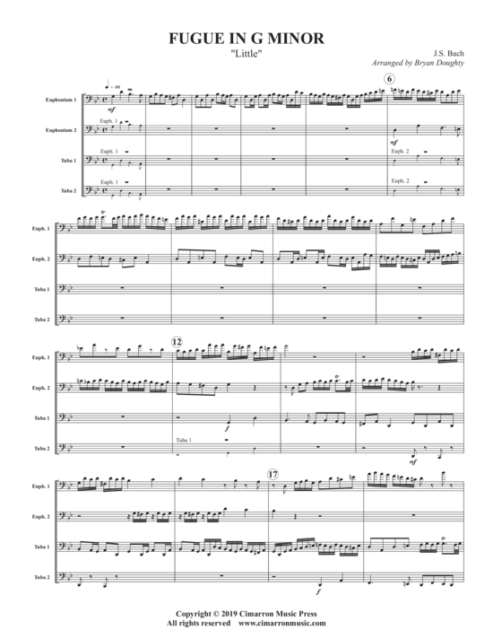 Product picture to: Fugue in g minor Johann Sebastian Bach