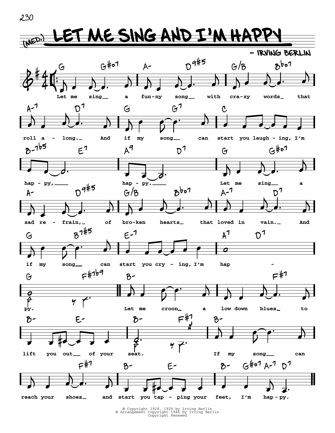 Produktbild zu: Let Me Sing And I'm Happy (Low Voice)