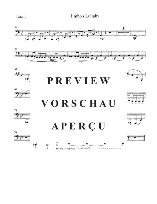 Product gallery: Page 15 of 15 Jimbo´s Lullaby , , (Tuba Quartett EETT)