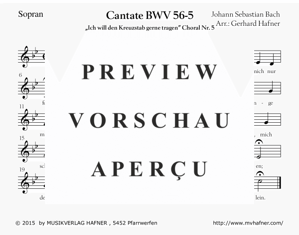 Product gallery: Page 7 of 11 Arie - Ich will den Kreuzstab gerne tragen, , (large wind orchestra)