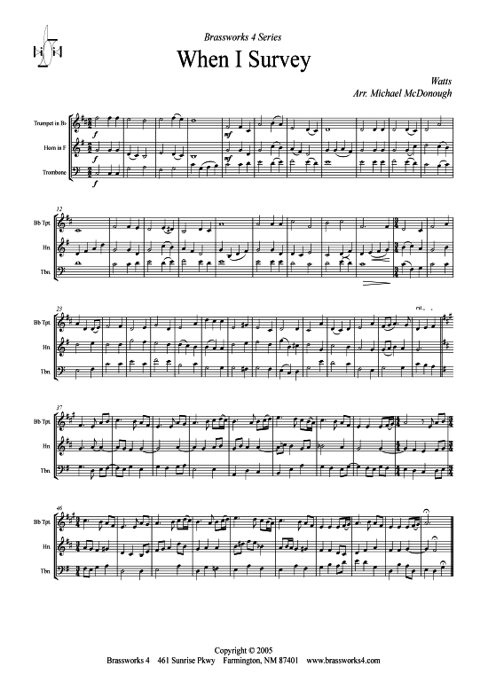 Produktbild zu: When I Survey Watts