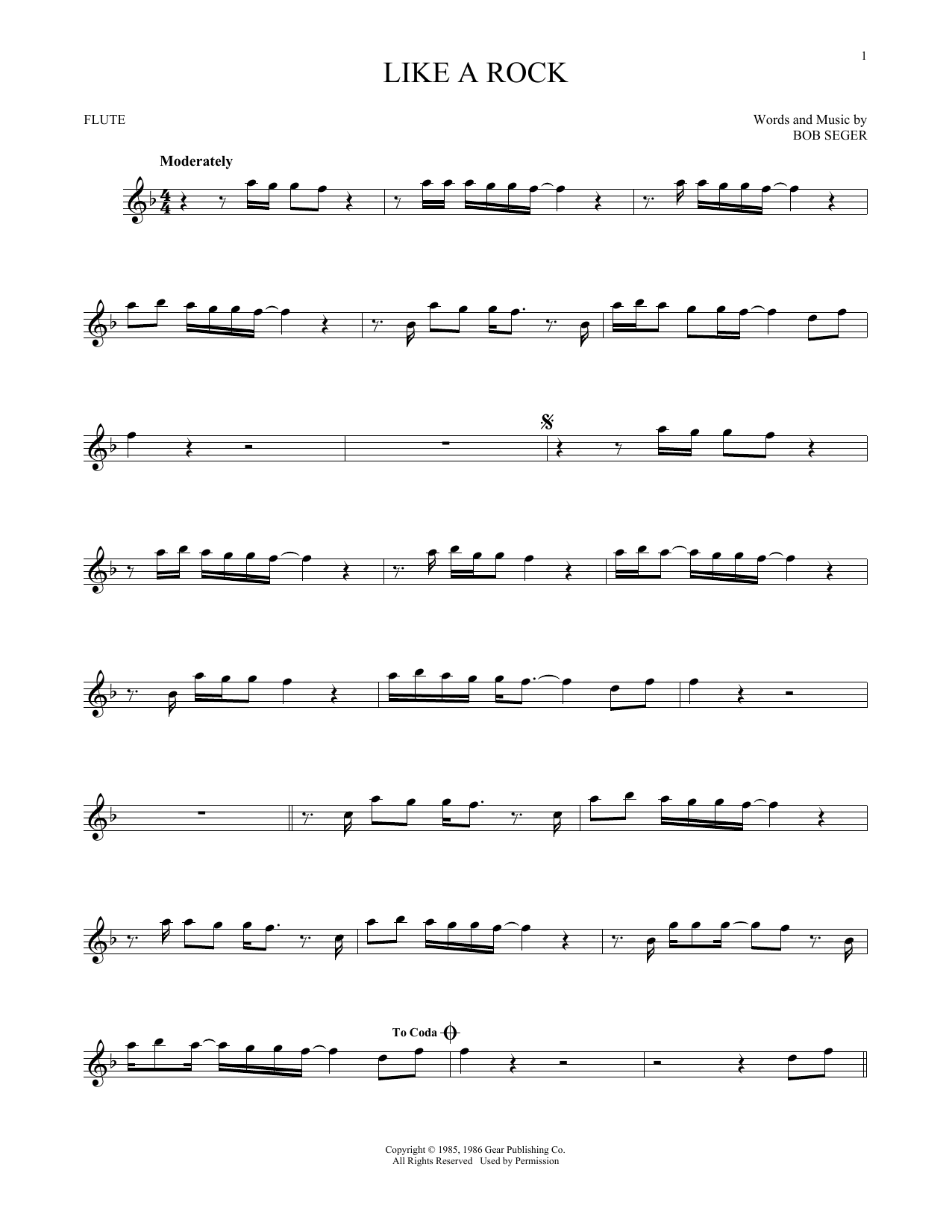 Product gallery: Page 1 of 1 Like A Rock, Bob Seger