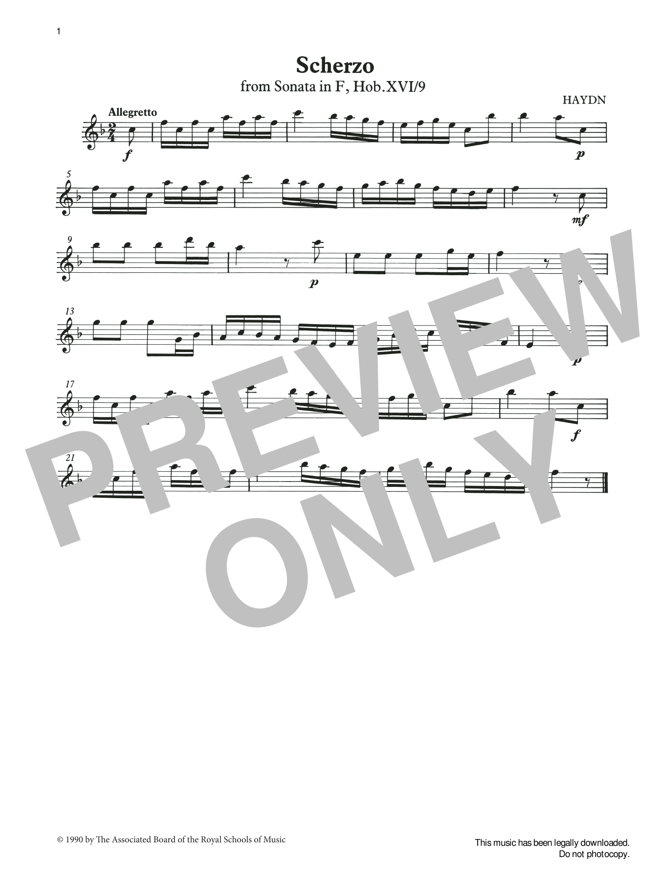 Produktgalerie: Seite 1 von 1 Scherzo (score & part) from Graded Music for Tuned Percussion, Book I, Joseph Haydn, Percussion