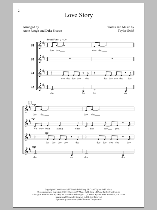 Produktgalerie: Seite 1 von 1 Love Story (arr. Deke Sharon), Taylor Swift, Chor