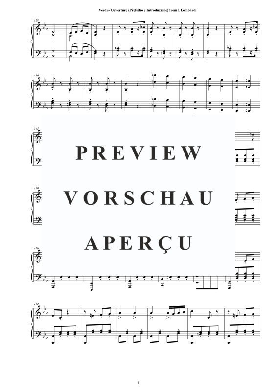 Produktgalerie: Seite 8 von 11 Ouvertüre (Preludio e Introduzione) aus I Lombardi - Piano Version, , Klavier Solo