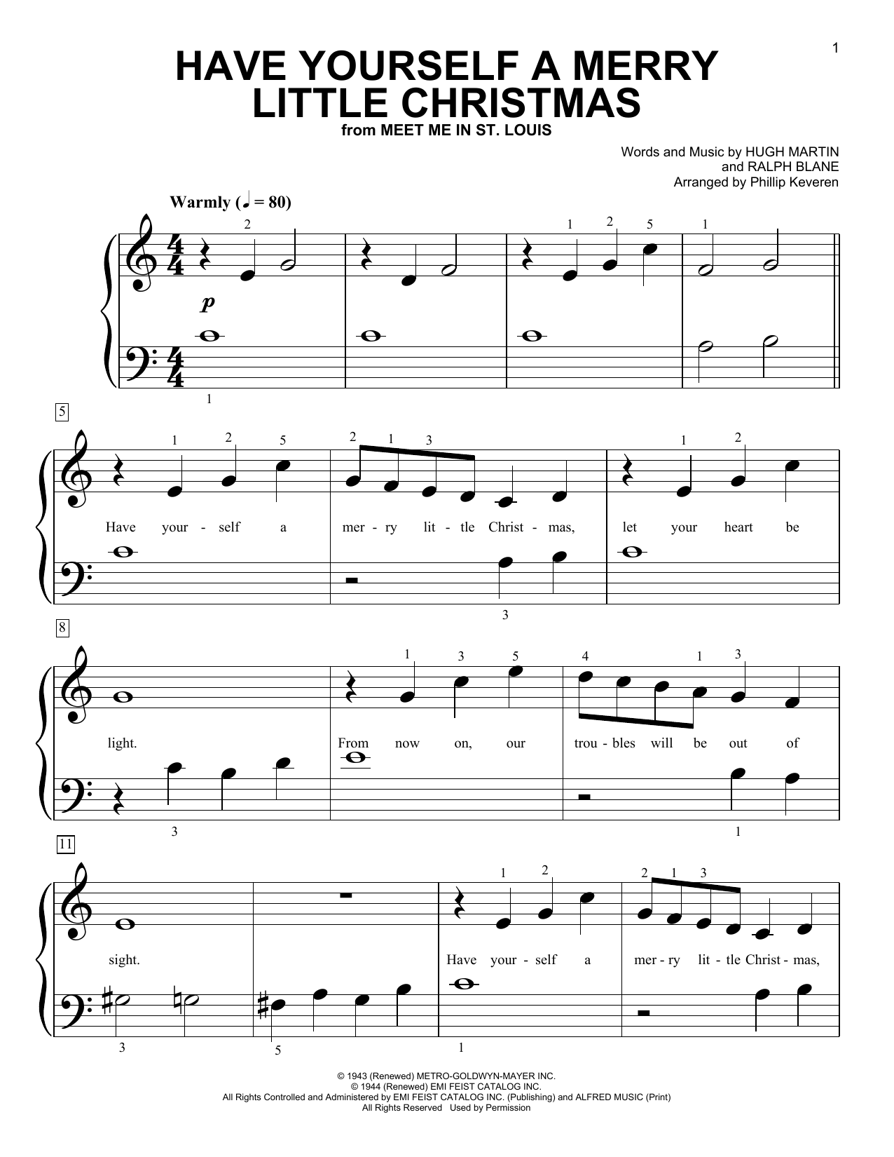 Produktbild zu: Have Yourself A Merry Little Christmas (from Meet Me In St. Louis) (arr. Phillip Keveren)
