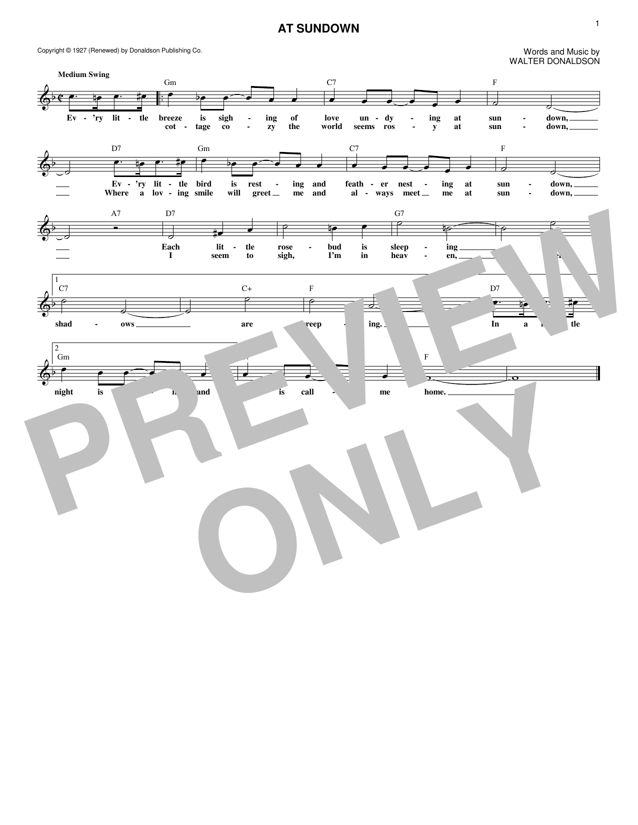 Produktbild zu: At Sundown