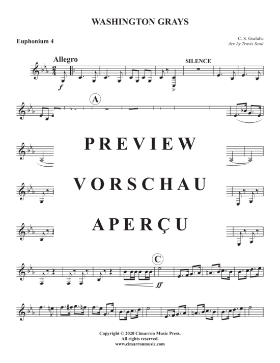 Produktgalerie: Seite 21 von 21 Washington Grays , , (Euphonium Quartett)