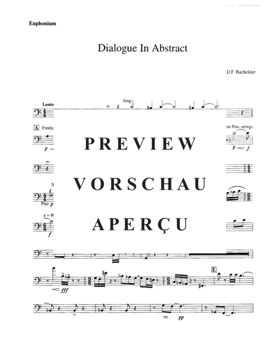 Product gallery: Page 8 of 9 Dialogue in Abstract , , (euphonium + piano)