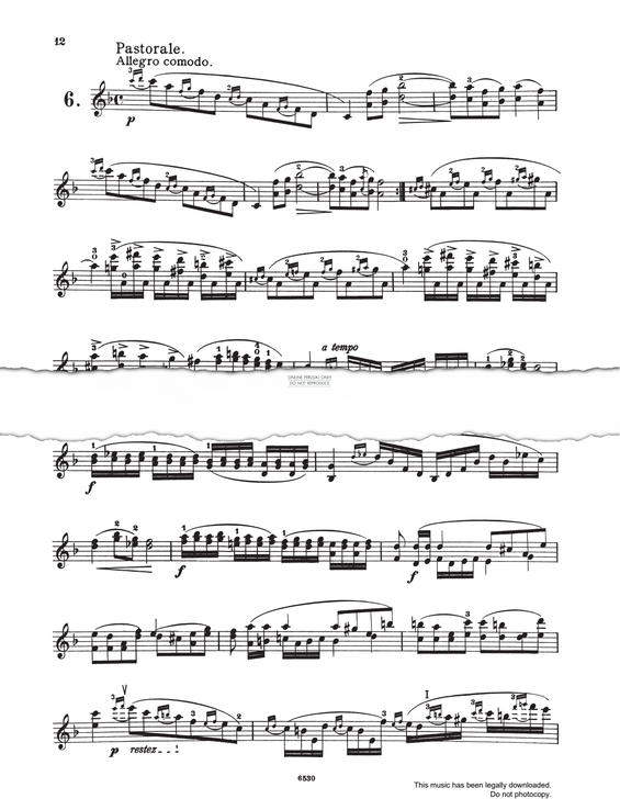 Produktgalerie: Seite 1 von 1 Etude 6 Pastorale (from 'Etudes Brilliantes Op.73'), Charles Dancla, Violine