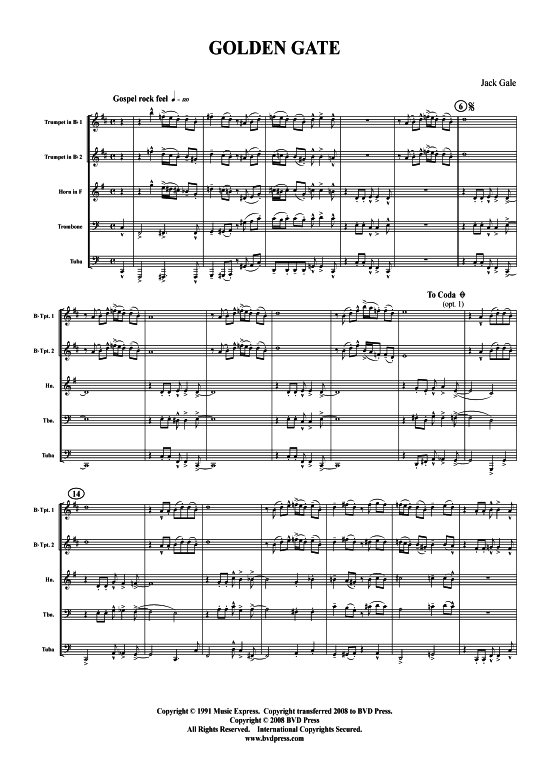 Produktbild zu: Golden Gate Jack Gale