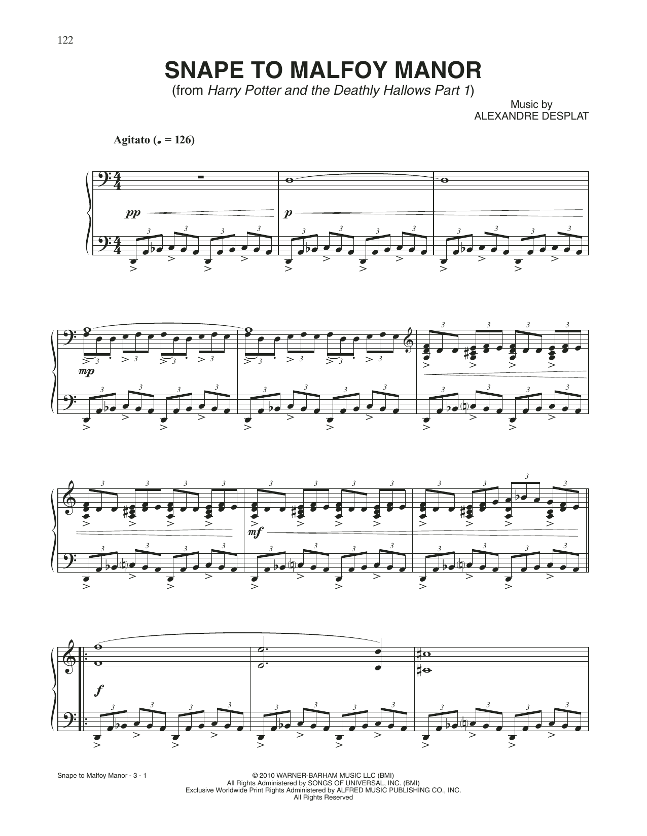 Produktbild zu: Snape To Malfoy Manor (from Harry Potter And The Deathly Gallows, Pt. 1)