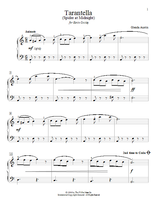 Produktgalerie: Seite 1 von 1 Tarantella (Spider At Midnight), Glenda Austin, Klavier
