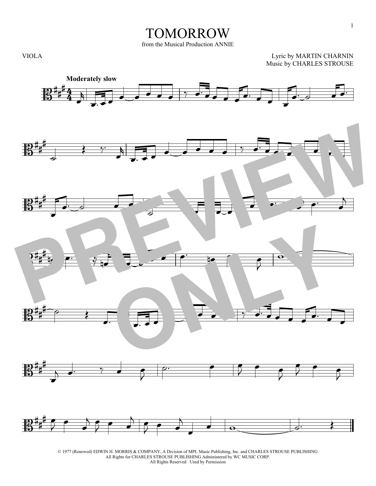 Product gallery: Page 1 of 1 Tomorrow, Charles Strouse