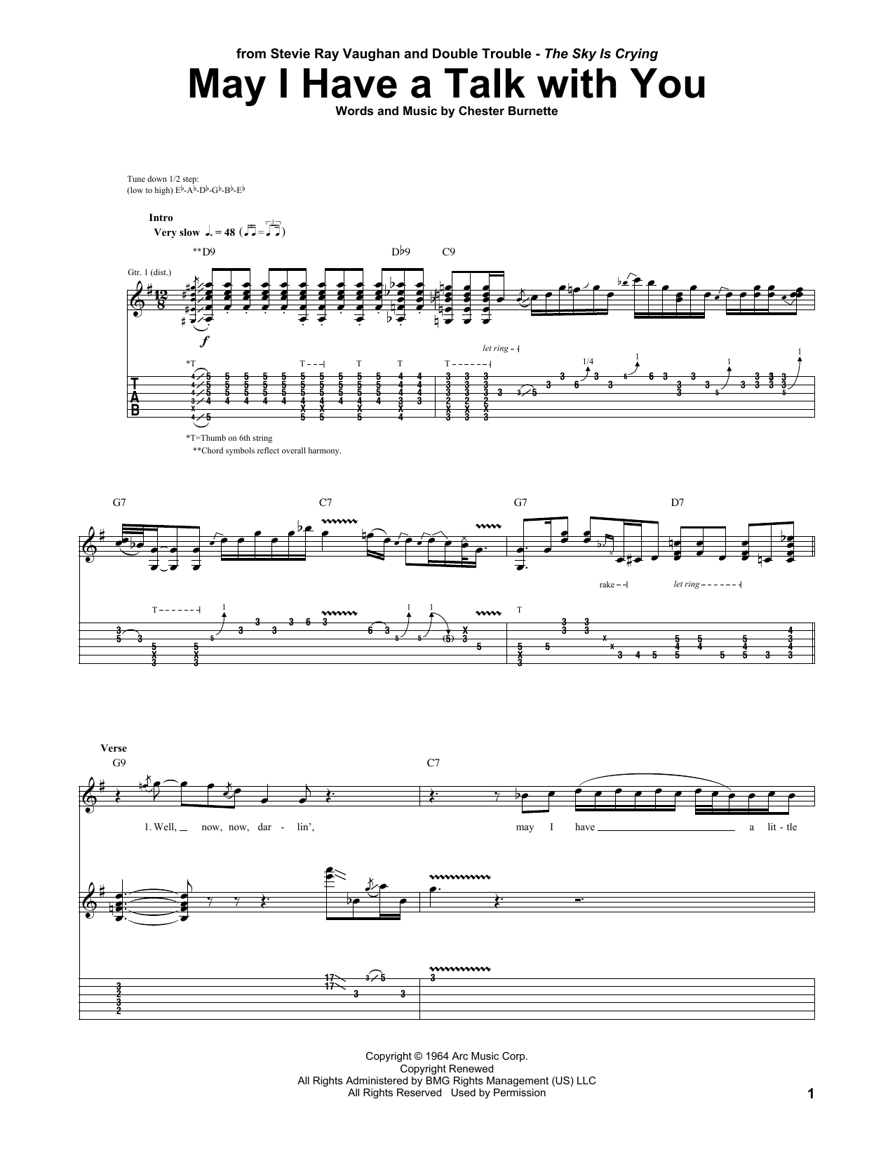 Product gallery: Page 1 of 1 May I Have A Talk With You, Stevie Ray Vaughan