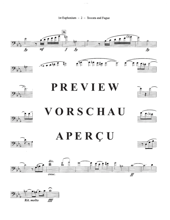 Product gallery: Page 19 of 21 Toccata and Fugue , , (Tuba Quintet EEETT)