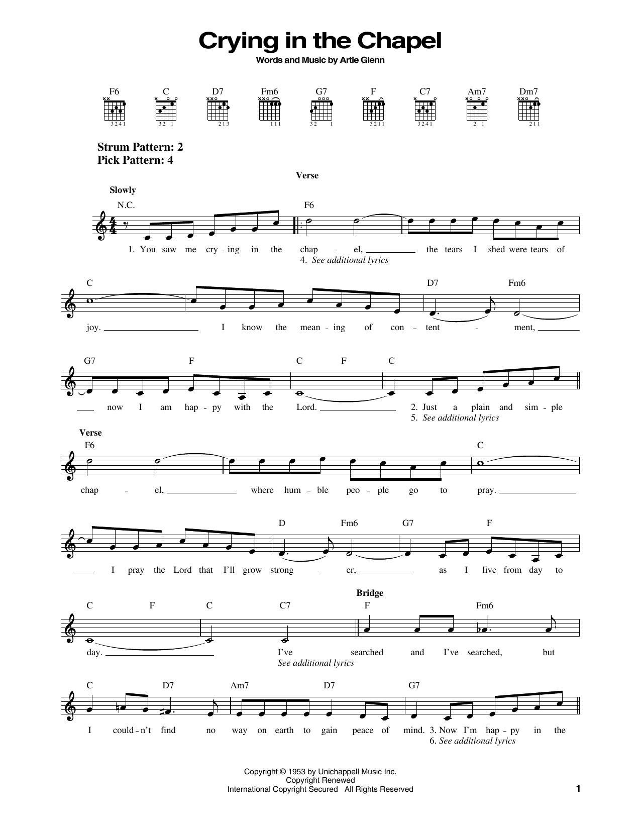 Produktgalerie: Seite 1 von 1 Cryin' In The Chapel, Elvis Presley, Gitarre