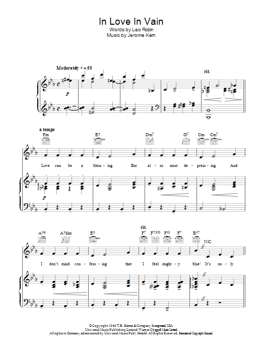 Produktbild zu: In Love In Vain