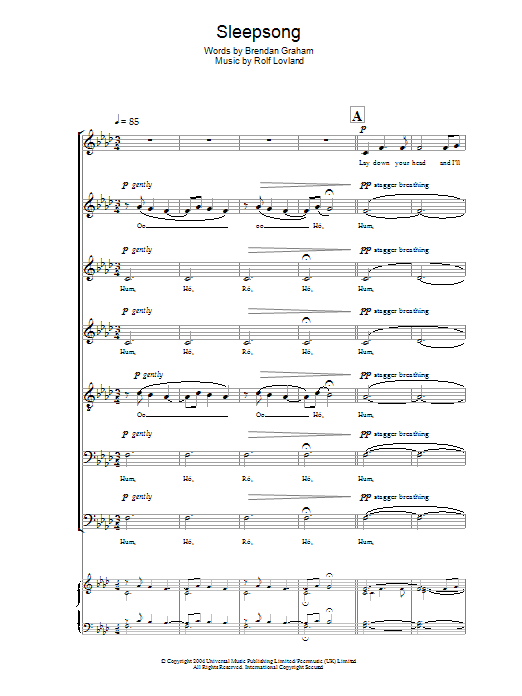Product gallery: Page 1 of 1 Sleepsong, Secret Garden