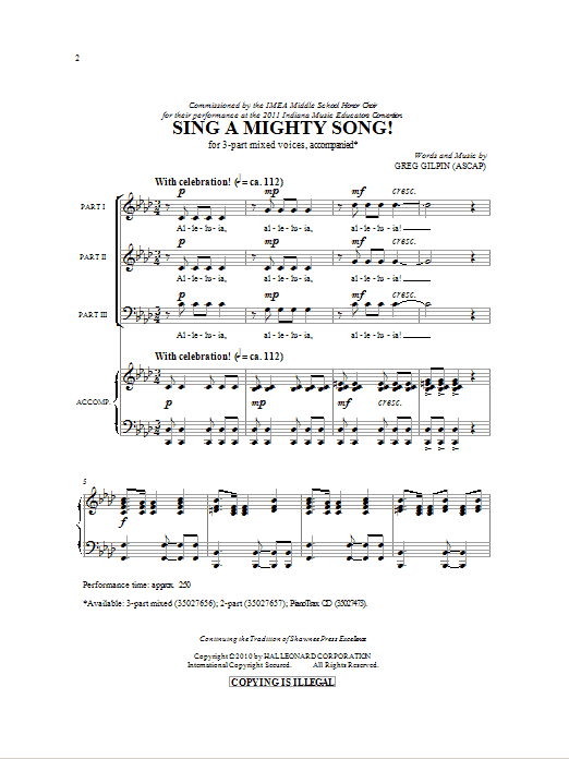 Produktbild zu: Sing A Mighty Song!