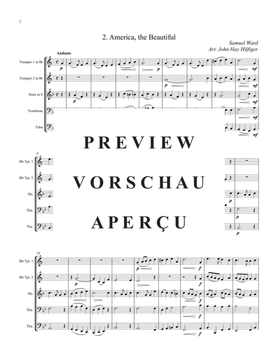 Produktgalerie: Seite 3 von 21 Americana Collection , , (Blechbläserquintett)