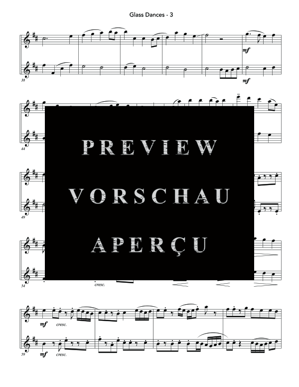 Product gallery: Page 7 of 11 Glass Dances, , (Clarinet duet)