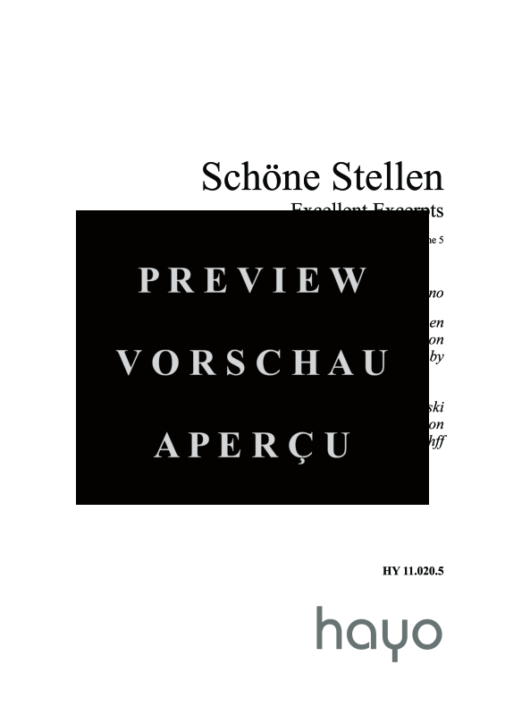 gallery: Schöne Stellen aus Oper und Konzert, Band 5, , (Klavier Solo)