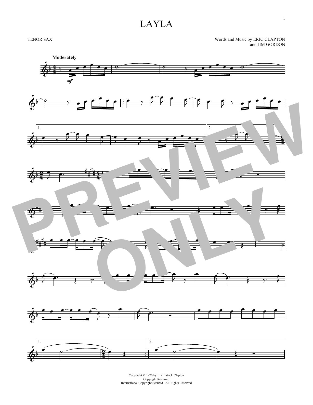 Product gallery: Page 1 of 1 Layla, Eric Clapton