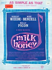 cover: As Simple As That (from 'Milk and Honey'), Jerry Herman