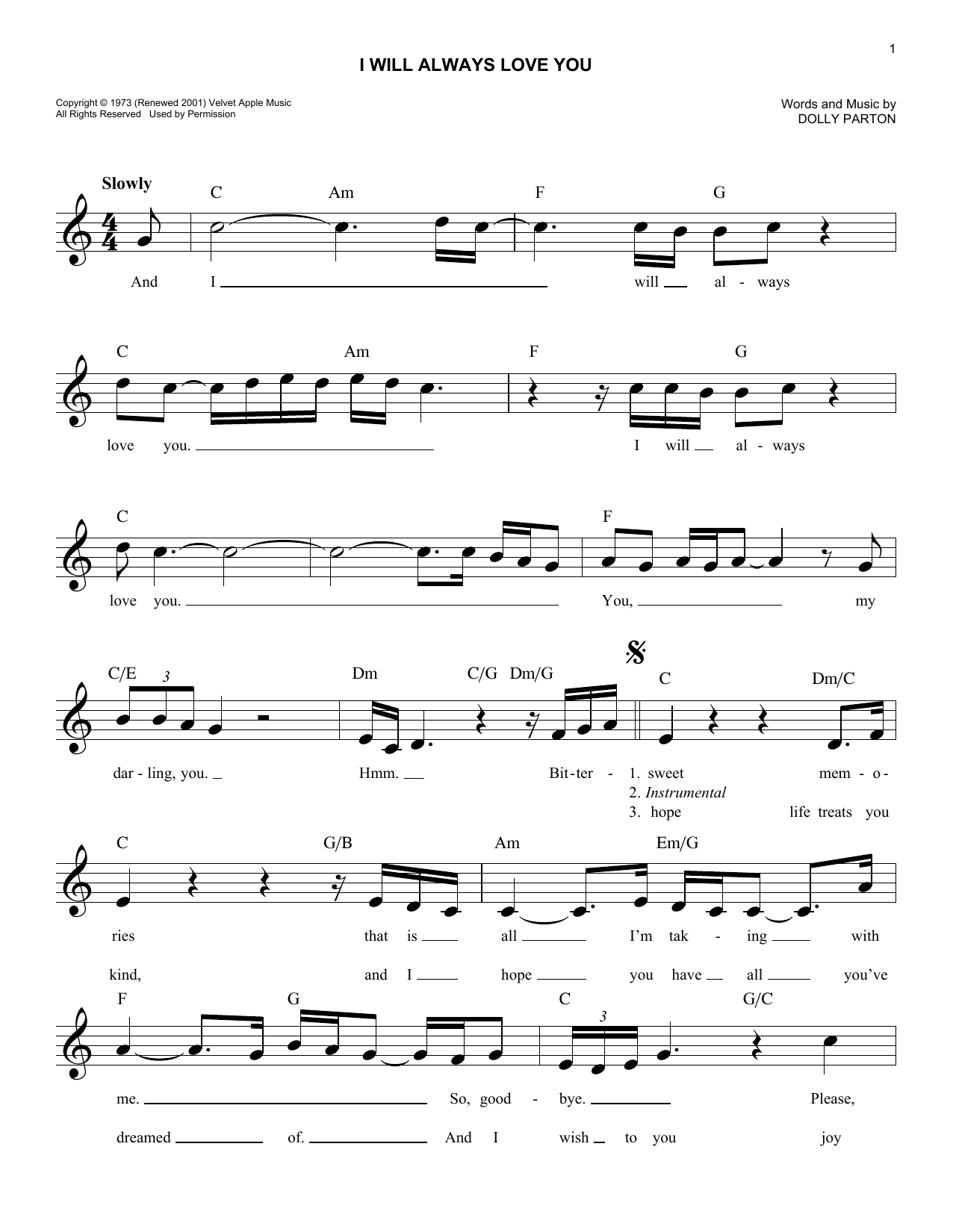 Produktgalerie: Seite 1 von 1 I Will Always Love You, Whitney Houston