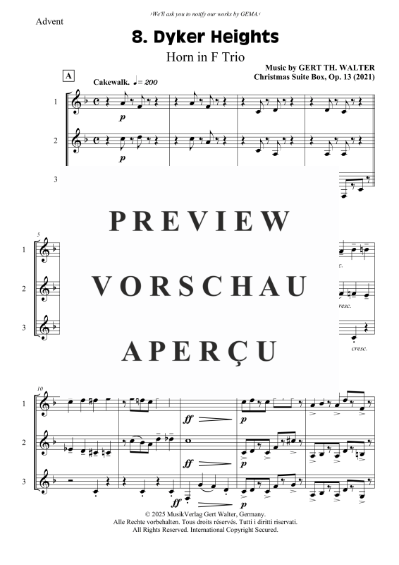 Produktgalerie: Seite 2 von 6 Dyker Heights, , (Horn Trio)