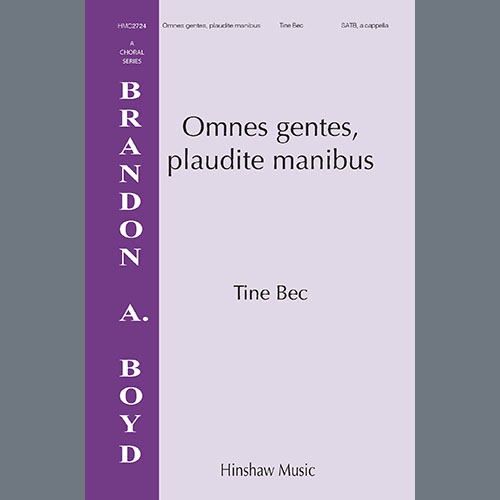 cover: Omnes Gentes, Plaudite Manibus, Tine Bec