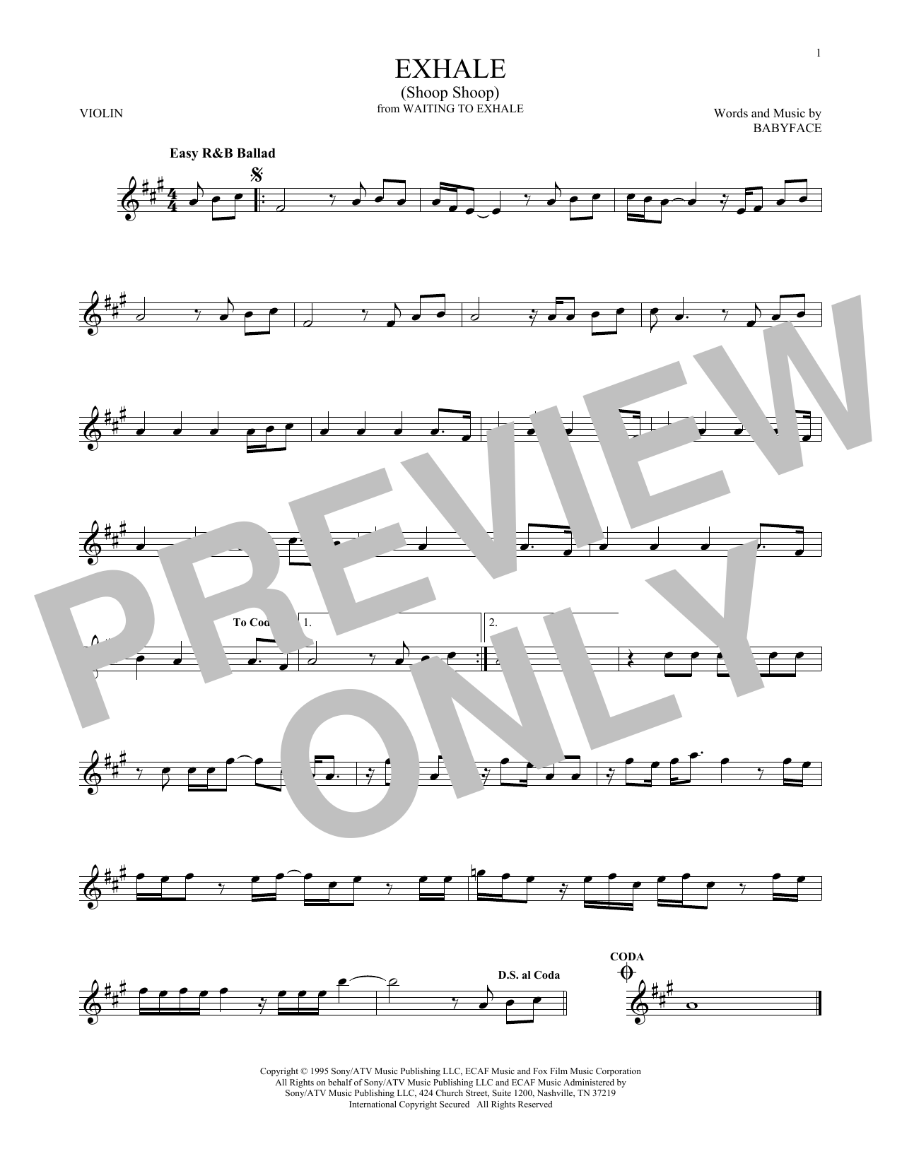 Product gallery: Page 1 of 1 Exhale (Shoop Shoop), Whitney Houston