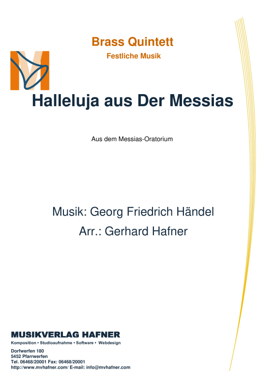 cover: Halleluja aus Der Messias, , (Blechbläser Quintett)