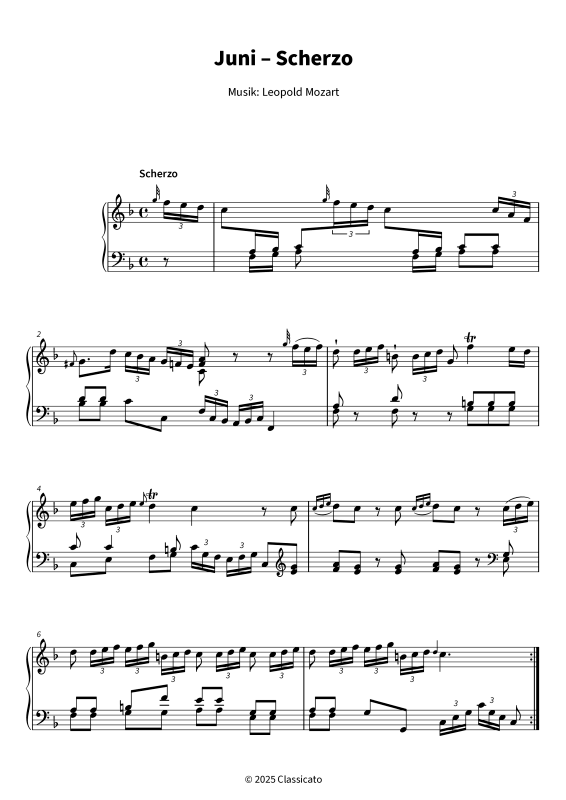 Produktgalerie: Seite 1 von 5 Juni - Scherzo, , Klavier Solo