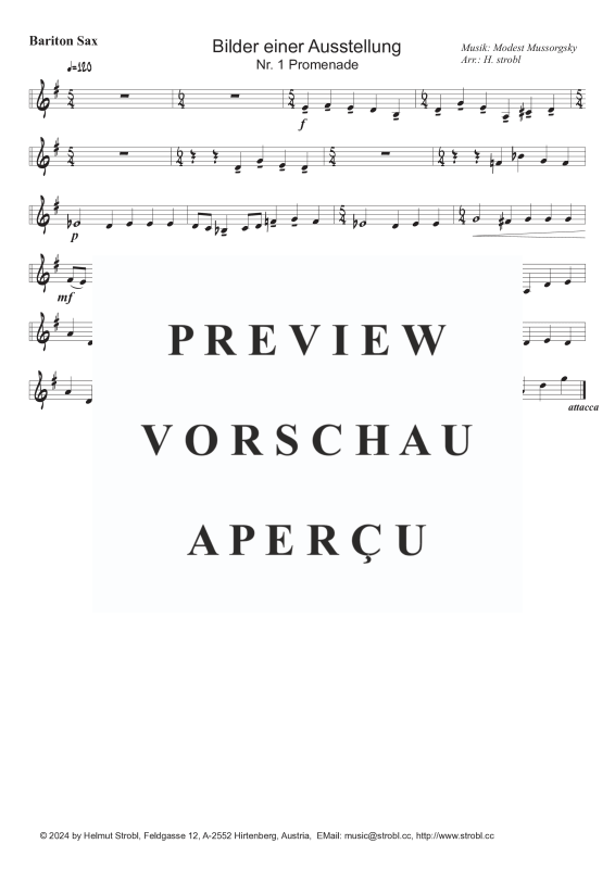 Produktgalerie: Seite 9 von 9 Promenade, , Saxophon Quintett