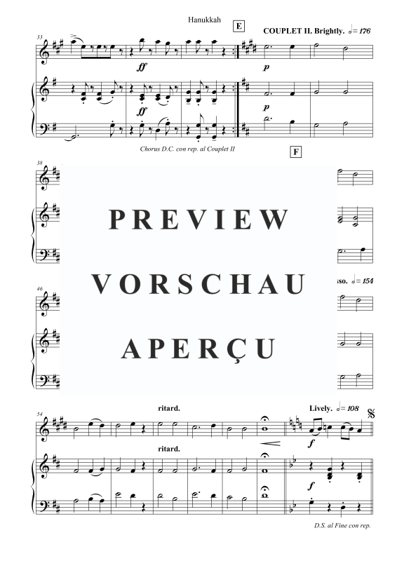 Produktgalerie: Seite 4 von 6 Hanukkah, , Sopran Saxophon und Klavier