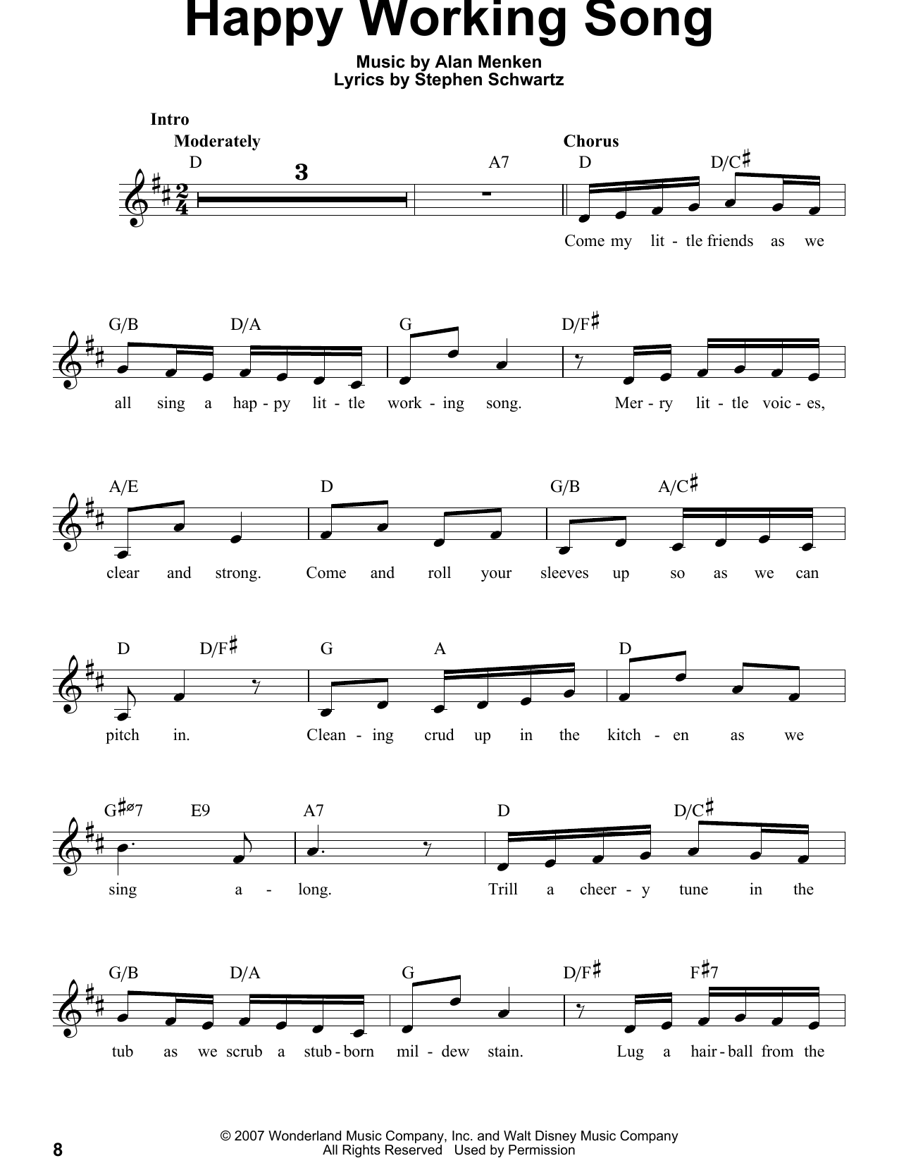Product picture to: Happy Working Song (from Enchanted)