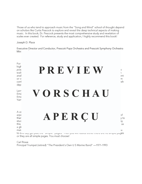 Produktgalerie: Seite 8 von 11 Peacock´s Perfectly Complete Collection of All Possible Musical Scales, , (Alle möglichen musikalischen Skalen für sämtliche Orchesterinstrumente)