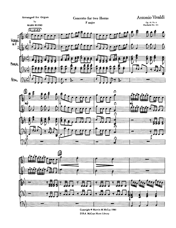 Product picture to: Concerto in FAntonio Vivaldi