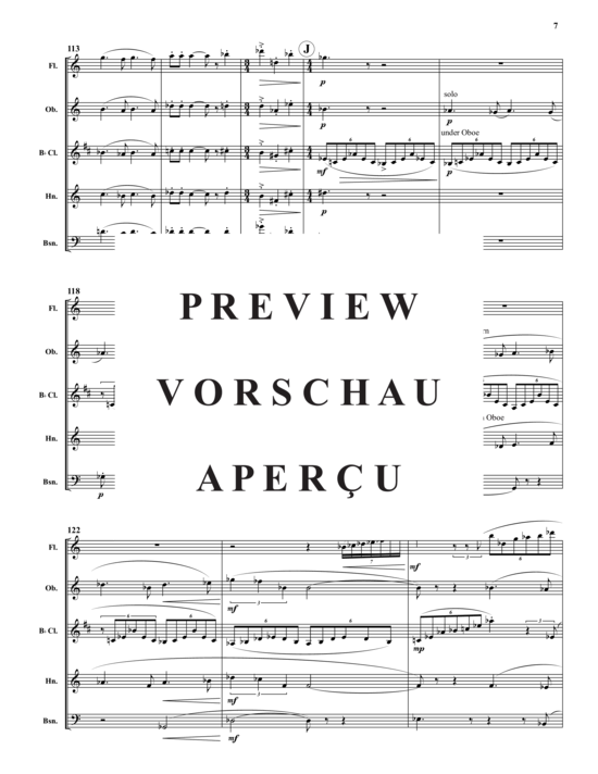 Produktgalerie: Seite 9 von 21 Wind Quintet , , (Holzbläserquintett)