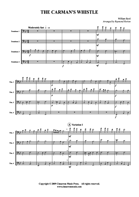 Product picture to: Carman´s Whistle William Byrd