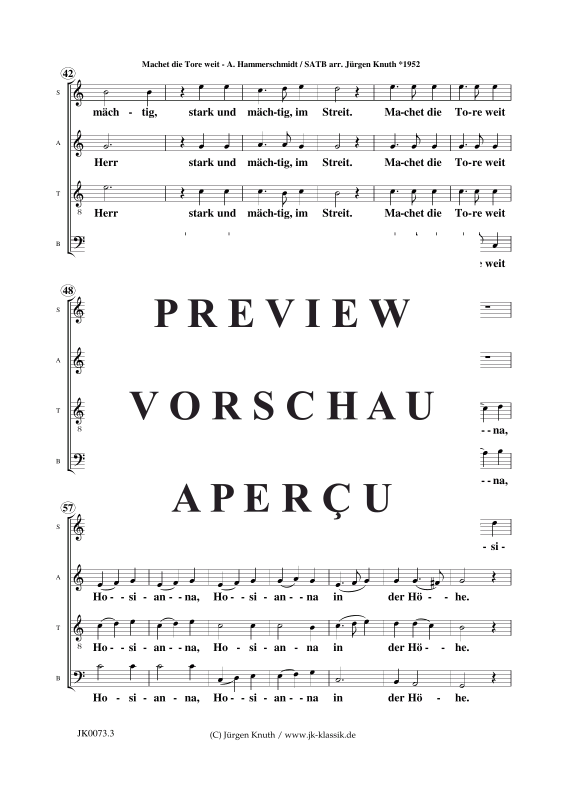 Product gallery: Page 4 of 5 Machet die Tore weit , , (mixed choir)