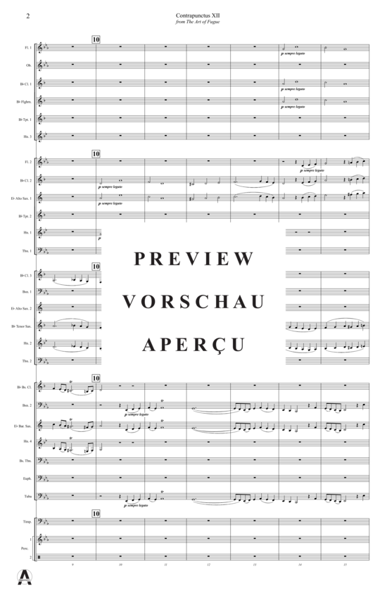 Produktgalerie: Seite 5 von 21 Contrapunctus 12 aus Kunst der Fuge , , (Concert Band)