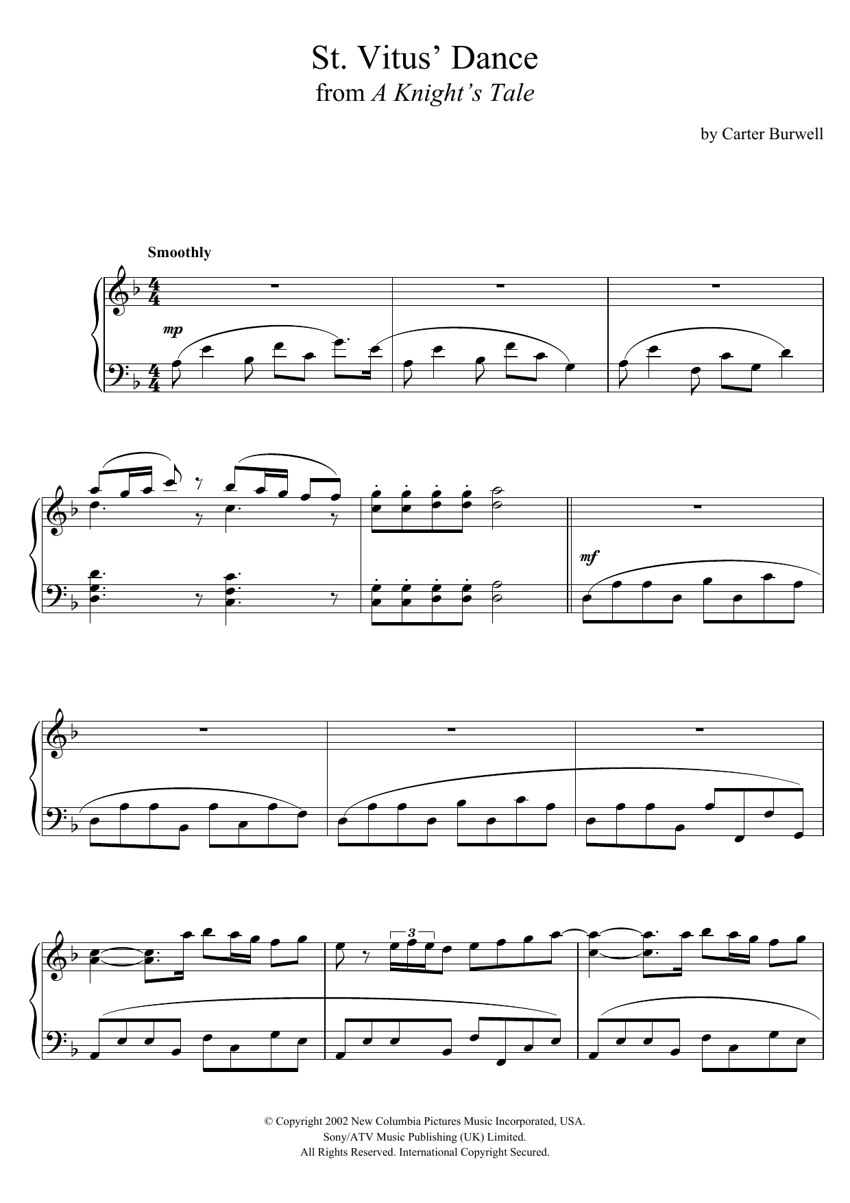 Product picture to: St. Vitus' Dance (from 'A Knight's Tale')